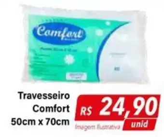 Hiper Moreira Travesseiro Comfort 50cm x 70cm oferta