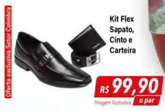 Kit Flex Sapato, Cinto e Carteira
