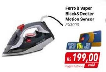 Hiper Moreira Ferro à Vapor Black&Decker Motion Sensor oferta