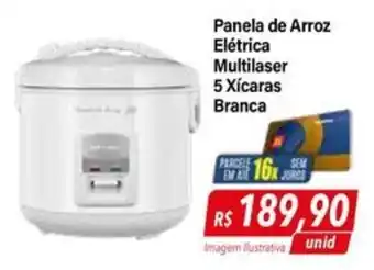 Panela de Arroz Elétrica Multilaser 5 Xícaras Branca