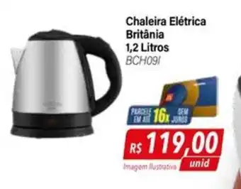 Chaleira Elétrica Britânia 1,2 Litros BCH091