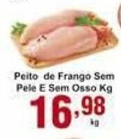 Rossi Supermercado Peito de Frango sem pele e sem osso 1kg oferta