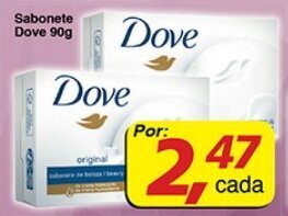 Supermercados Guanabara Sabonete Dove 90g oferta