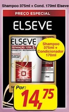 Supermercados Guanabara Shampoo 375ml + Cond. 170ml Elseve oferta