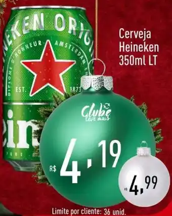 Supermercados Pague Menos Cerveja Heineken 350ml LT oferta