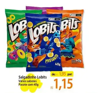 Salgadinho Lobits Vários sabores Pacote com 40g