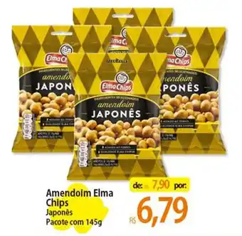 Atacadão Amendoim Elma Chips Japonês Pacote com 145g oferta