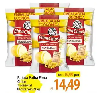 Atacadão Batata Palha Elma Chips Tradicional Pacote com 215g oferta