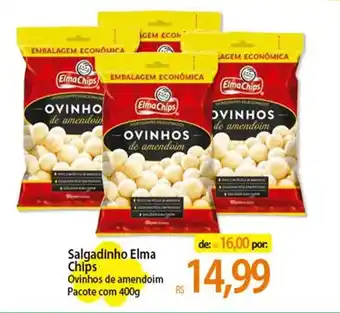 Atacadão Salgadinho Elma Chips Ovinhos de amendoim Pacote com 400g oferta