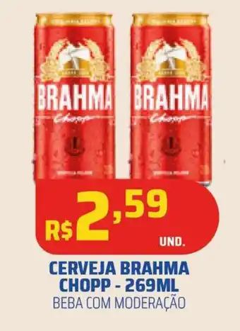 CERVEJA BRAHMA CHOPP-269ML BEBA COM MODERAÇÃO