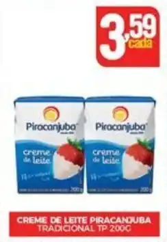 Fort Atacadista CREME DE LEITE PIRACANJUBA TRADICIONAL TP 200G oferta