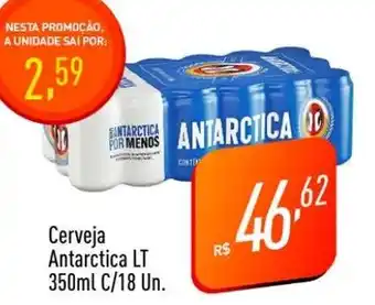 Supermercados Pague Menos Cerveja Antarctica LT 350ml C/18 Un. oferta