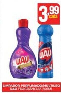 Fort Atacadista LIMPADOR PERFUMADO/MULTIUSO UAU FRAGRANCIAS 5OOML oferta