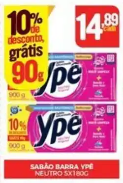 Fort Atacadista SABÃO BARRA YPÉ NEUTRO 5X180G oferta