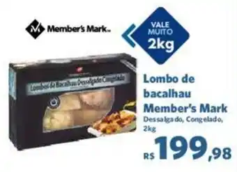 Sam's Club Lombo de bacalhau Member's Mark Dessalgado, Congelado, 2kg oferta
