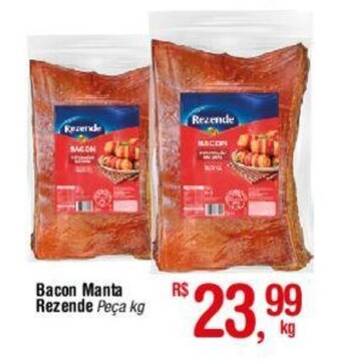 Fort Atacadista Bacon Manta Rezende Peça kg oferta