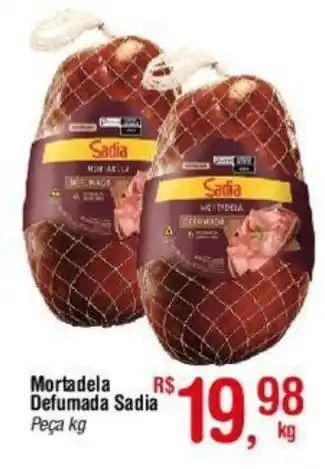 Fort Atacadista Mortadela Defumada Sadia Peça kg oferta