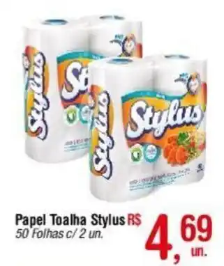 Fort Atacadista Papel Toalha Stylus 50 Folhas c/2 un. oferta