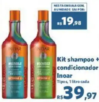 Sam's Club Kit shampoo + condicionador Inoar Tipos, 1 litro cada oferta
