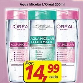 Supermercados Guanabara Agua Micelar L'Oreal 200ml oferta