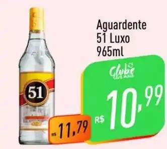 Supermercados Pague Menos Aguardente 51 Luxo 965ml oferta