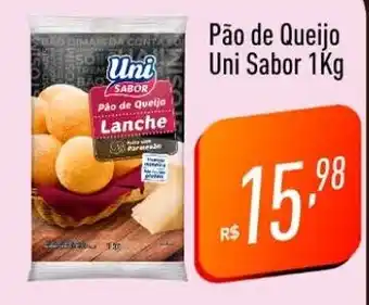 Supermercados Pague Menos Pão de Queijo Uni Sabor 1Kg oferta