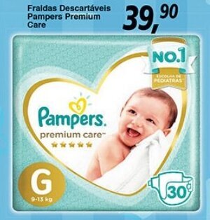 Supermercados Guanabara Fraldas Descartaveis Pampers Premium Care oferta