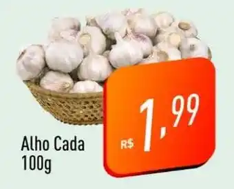 Supermercados Pague Menos Alho Cada 100g oferta