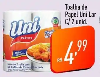 Supermercados Pague Menos Toalha de Papel Uni Lar C/2 unid. oferta