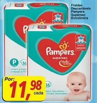 Supermercados Guanabara Fraldas Descartaveis Pampers Supersec Economica oferta