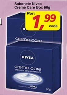 Supermercados Guanabara Sabonete Nivea Creme Care Box 90g oferta