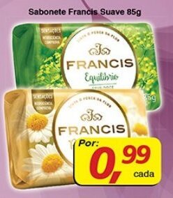 Supermercados Guanabara Sabonete Francis Suave 85g oferta