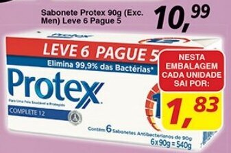 Supermercados Guanabara Sabonete Protex 90g (Exc. Men) Leve 6 pague 5 oferta