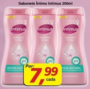 Supermercados Guanabara Sabonete Intimo Intimus 200ml oferta
