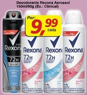Supermercados Guanabara Desodorante Rexona Aerosol 150ml/90g oferta