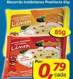 Supermercados Guanabara Macarrao Instantaneo Predilecta 85g oferta