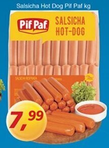 Supermercados Guanabara Salsicha Hot Dog Pif Paf 1kg oferta