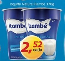 Supermercados Guanabara Iogurte Natural Itambe 170g oferta