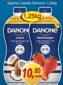 Supermercados Guanabara Iogurte Liquido Danone 1250g oferta
