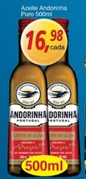 Supermercados Guanabara Azeite Andorinha Puro 500ml oferta