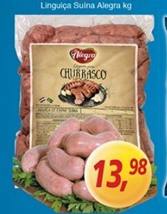 Supermercados Guanabara Linguica Suina Alegra 1kg oferta