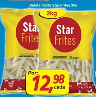 Supermercados Guanabara Batata Palito Star Frites 2kg oferta