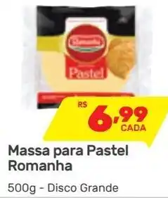 Massa para Pastel Romanha 500g - Disco Grande