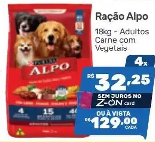 Supermercados Condor Ração Alpo 18kg - Adultos Carne com Vegetais oferta