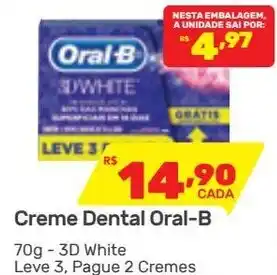 Creme Dental Oral-B 70g - 3D White
