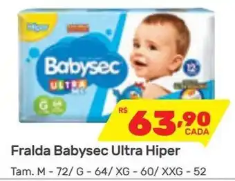 Fralda Babysec Ultra Hiper