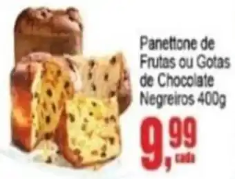 Panettone de Frutas ou Gotas de Chocolate Negreiros 400g