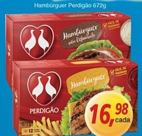Supermercados Guanabara Hamburguer Perdigao 672g oferta