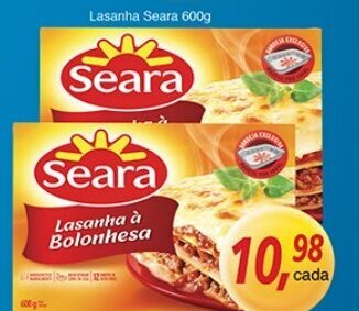 Supermercados Guanabara Lasanha Seara 600g oferta