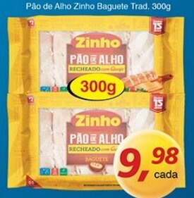 Supermercados Guanabara Pao de Alho Zinho Baguete Trad. 300g oferta